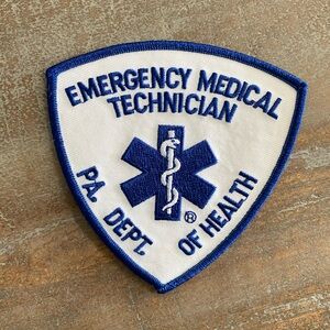 PA. Dept. of Health Emergency Medical Technician Iron On Patch